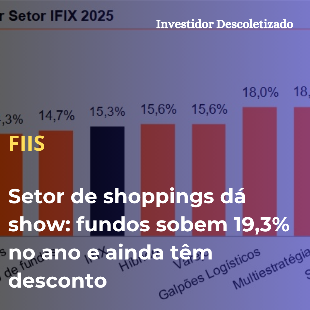 Setor de shoppings dá show: FIIs sobem 19,3% no ano e ainda têm desconto